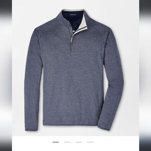 NEW WITH TAG, Peter Millar Stealth Performance Quarter-Zip. Sz XXL. Steel Color.